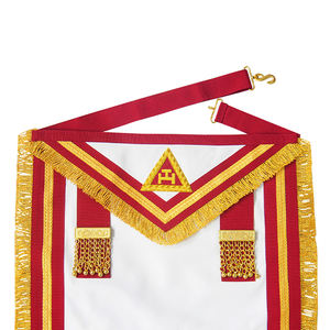 Delantal de rey de Arco Real irlandés de alta calidad con flecos Delantal de Regalia de Masones de bajo precio - Product Image 5