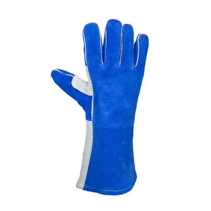 Nouveau design de gants de soudage en cuir à doigts entiers Meilleure vente de gants de soudage en cuir léger à bas prix du Pakistan - Product Image 3