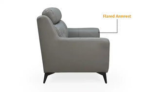 Royaloak Tivoli โซฟาหนังอิตาเลียน2S หนังแท้สองที่นั่งสำหรับวิลล่า - Product Image 5