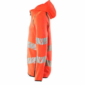 Sweat-shirt de sécurité de travail à capuche, haute visibilité, réfléchissant, de qualité supérieure, conforme à la norme ANSI Classe 2, imperméable, avec LED clignotante, séchage rapide, respirant, long - Product Image 5