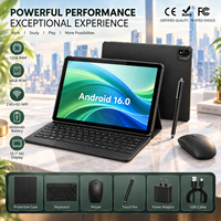 Tablet PC Bisnis Android 16 10.1-Inci 3GB RAM 64GB ROM Layar 1280x800 dengan Aksesori Lengkap