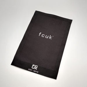 Tissu sergé d'étiquette tissée avec logo en relief sérigraphié personnalisé avec lettres imprimées en 3D patch de cou pour vêtements à haute densité - Product Image 5