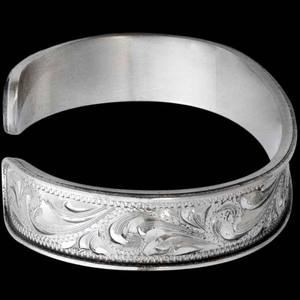 Brazalete de Plata Personalizado de Molly, Estilo Dixie Western, Talla 6x0.5 - Product Image 3