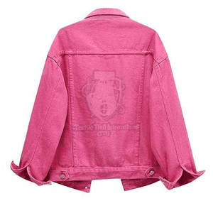 Veste en jean pour femme, sur mesure, boutonnée, respirante, légère, écologique, pour l'hiver, avec manches longues - Product Image 2