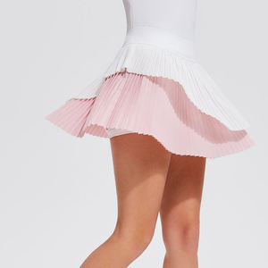 2024 Women Pleated Tennis Skirt High Quality Athletic High Waisted Golf <b>Skorts</b> with Pockets Workout <b>Running</b> Skirts - Product Image 3