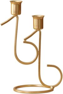 Elegant Sculptural Aluminum Candle Holder Contemporary Traditional Home <b>Decor</b> for Easter and Christmas for Any Interior <b>Space</b> - Product Image 5