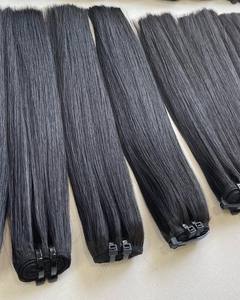 Cabello crudo Máquina sin procesar Cabello liso de trama 100% Cabello humano, fácil de decolorar Tendencia caliente 2024 trama genius - Product Image 4