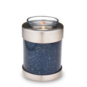 Vela pequeña de latón, Perla madre sencilla, 18 cu en urna de cremación, superventas - Product Image 6