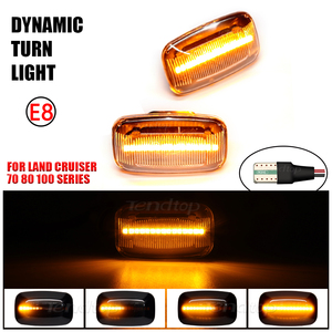 ไฟเลี้ยวข้างแบบไหล LED สำหรับรถยนต์โตโยต้าแลนด์ครุยเซอร์ <span class=keywords><strong>70</strong></span> 80 100 ปราโด 90 ซีรีส์ ขายส่งจากโรงงาน ไฟเลี้ยวแบบไดนามิก - Product Image 4