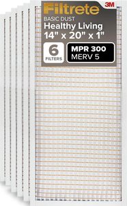 Filtre à air Filtrete 14x20x1 MERV 5, MPR 300 Basic Dust Defense, lot de 6 - Product Image 6