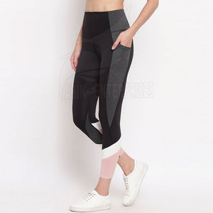 Medias de mujer para gimnasio Logotipo personalizado Panel lateral Precio barato Mujeres Leggings al aire libre - Product Image 3