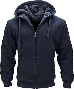 เสื้อฮู้ดมีซิปโอเวอร์ไซซ์ผ้าฝ้ายทอทรงโอเวอร์ไซส์ผ้าคอตตอนผสมแบบปักสำหรับฤดูใบไม้ผลิ - Product Image 4