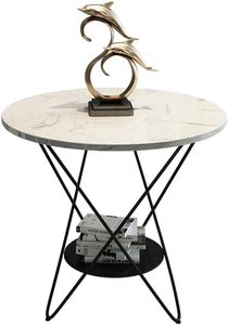 Fancy Wire Marble Table Decoration Vajilla Hoteles Restaurantes homeware mesa auxiliar Decoraciones Fabricante Mayorista Exportador - Product Image 2