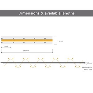 Factory Direct <b>Supply</b> 24V 4000K 5000K FCOB LED Strip Light Short <b>Cutting</b> Series for <b>Office</b> with Good Service - Product Image 2