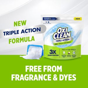 OxiClean Triple Action Sans Parfum Poudre Détachante Polyvalente, 4 lb - Product Image 3