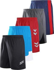 Pantalones cortos de gimnasio de ajuste seco para hombre, ecológicos, transpirables, de secado rápido, rendimiento atlético, cintura elástica ligera, verano, tamaño personalizado - Product Image 2
