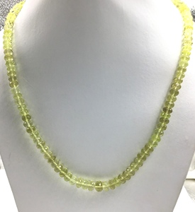 Perles de quartz citron naturel facettées pour la fabrication de bijoux fins, collier en pierres précieuses - Product Image 2