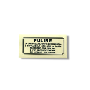 สติกเกอร์กรองอากาศภาษาอังกฤษ - Product Image 1