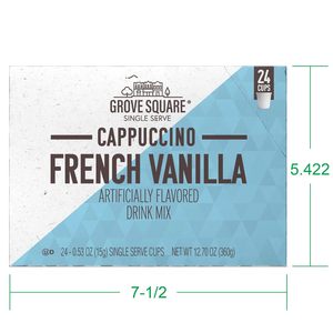 Capsules de cappuccino Grove Square, saveur vanille française, portion individuelle, lot de 24 - Product Image 2
