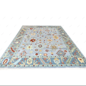 พรมผูกเชือกสไตล์ตุรกีทำด้วยมือพรมปูพื้นขนาด8x10ฟุตพรมถักลายแอบสแตรก - Product Image 5