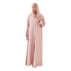Abaya Farasha bordeaux, robe islamique élégante et fluide, design papillon, tenue modeste pour femmes, style arabe, kaftan de soirée formel - Product Image 6