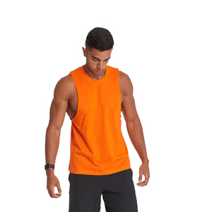 Gym <b>Singlets</b> <b>Mens</b> Tank Tops Cotton Stringer Bodybuilding and Fitness - Product Image 5