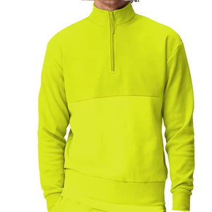 Nuevas llegadas Quarter Zip Pullover Sudadera para hombre Zip Fleece Hoodies Mock-Neck Sweater Pullover Golf Jumper Thermal Hoodie Lined - Product Image 5