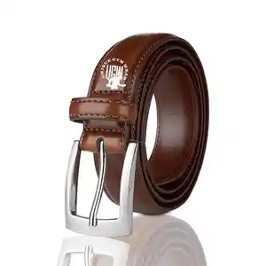 UNIQUE GYM WEAR - Cinturón de Cuero Vacuno Personalizado para Hombre, Hebilla de Acero Antiarañazos, Estilo Vintage, Ligero y Duradero, Venta Directa de Fábrica - Product Image 1