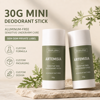 Déodorant Solide Botanique OEM Sans Bicarbonate de Soude Soin des Aisselles à l'Armoise 30g