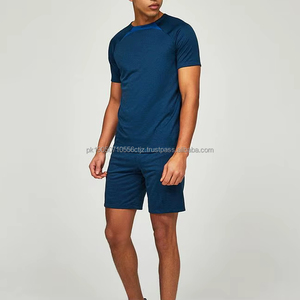 Men Two Piece Short Set <b>Printed</b> Short Sleeve Shirts and Shorts Set Mens Summer Suit - Product Image 1