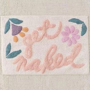 Obtenga una alfombrilla de baño Nacked Word hecha de algodón 100% para obtener la máxima comodidad y durabilidad, productos personalizados a buen precio - Product Image 1