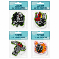Lot de diffuseurs de parfum pour voiture en forme de moteur turbo découpé, lavande, longue durée, avec emballage individuel scellé