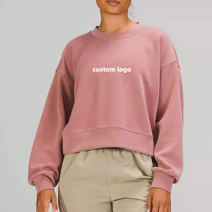 Ensemble sweat-shirt et short vert grande taille en tricot deux pièces pour femmes Vêtements pour femmes Sweat-shirt surdimensionné - Product Image 5