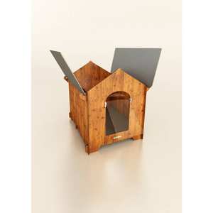 Cucciolotta Classic L, Fabricada en Italia, Laminado HPL de Alta Calidad, Resistente al Viento, Cuadrada, Sólida, Resistente a la Intemperie, Caseta para Perros Pequeños - Product Image 2