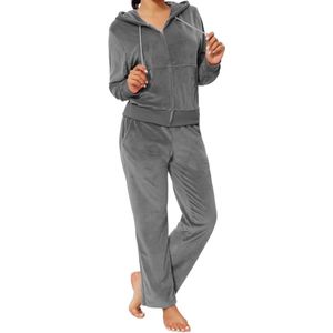 Conjunto Deportivo de 2 Piezas para Mujer, Ligero y Transpirable, con Capucha, Pantalones Jogger, Tallas Grandes, Estampado Bordado - Product Image 2