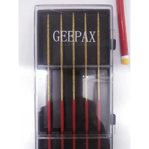 Aiguille diamantée jaune 2mm Jeu de limes Taille 2-3-4-5 MM - Product Image 4