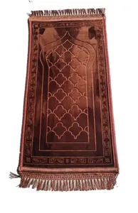 Premium Quality 2023 Latest Design Muslim Prayer Rug Mat New Design Classical Anti Slip Prayer Rug ODM - Product Image 3