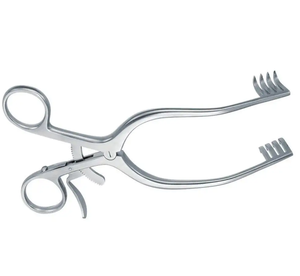 Écarteur Mollison pour adultes 13 cm 3X3 broches 14 mm de profondeur courbé en acier inoxydable allemand Instruments de chirurgie plastique de base - Product Image 3