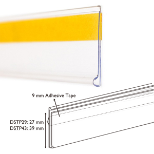 Portaetiquetas para Estantes de Supermercado, Tira de Exhibición de Etiquetas para Almacenamiento y Suministros - Product Image 1
