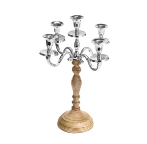 Nuevo candelabro de metal negro de 5 brazos, soporte de vela cónico para mesa de comedor, evento de boda, decoración de fiesta, centro de mesa gótico elegante - Product Image 4