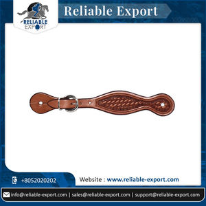 Nueva colección de equipo de equitación Correa de espuela de cuero de caballo disponible a precio al por mayor Cuero teñido con tambor indio Premium - Product Image 6
