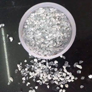 Chips de Vidrio Transparente, Chips de Mármol Blanco, Chips para Mezclar Terrazo, Hechos de Piedra Natural, Piedra Triturada, Duraderos, Ecológicos, Únicos - Product Image 1