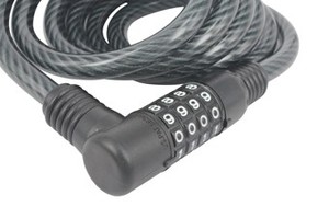 Código numérico Cable de acero Candado para bicicleta Combinación conveniente Candado en U para maletas seguras - Product Image 4