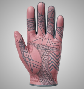 ถุงมือหนังแท้สำหรับตีกอล์ฟ ลายชนเผ่า สำหรับมือขวา ผู้หญิง กันลื่น ปิดด้วยแถบตีนตุ๊กแก พร้อมบรรจุภัณฑ์พรีเมียม - Product Image 3