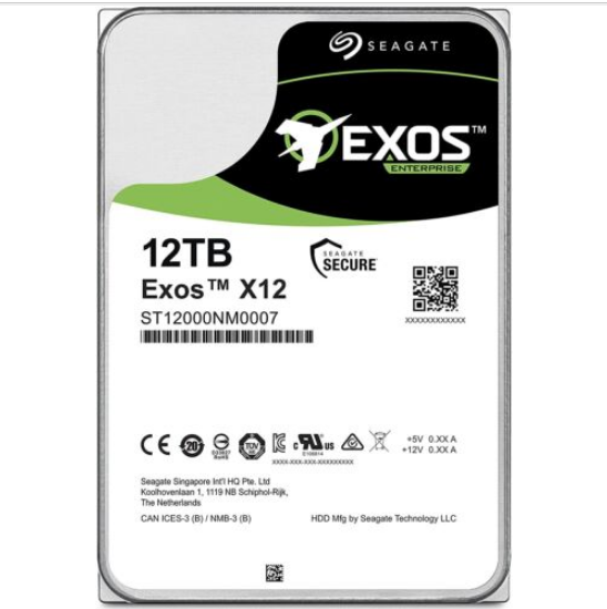 New Original for Seagate Exos X12 ST12000NM0007 12TB 3.5" 6Gbps 7200K SATA Hard Drive 2A1101-002