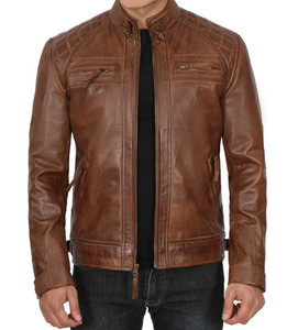 Nouvelle conception confortable, veste en cuir pour homme, best-seller, nouvelle conception, cuir véritable de café pour l'hiver, veste d'hiver pour homme - Product Image 4