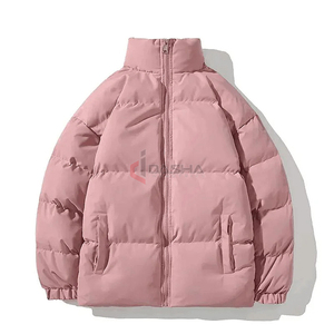 <b>Quilted</b> Warm Padded Puffer Jacket Stand Collar High Quality <b>Winter</b> Custom Logo Streetwear Coat - Product Image 5