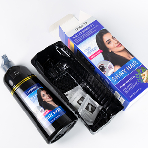 Augeas Manufacturer New Arrival Good Affordable Wholesale Price Cover Gray Bubble Plant Natural Herbal Black <strong>Hair</strong> Dye Shampoo - Product Image 4