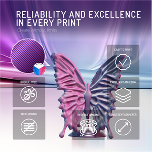 Filamento PLA Tricolor WINKLE Silk de 1.75mm y 1kg para Impresora 3D, Material Biodegradable de Alta Precisión, Fácil de Imprimir, FDM, Venta al Por Mayor - Product Image 4