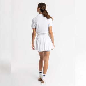 Jupes de golf de soutien avec logo personnalisé pour les femmes avec un design élégant en tissu respirant et une production de marque privée en gros - Product Image 4